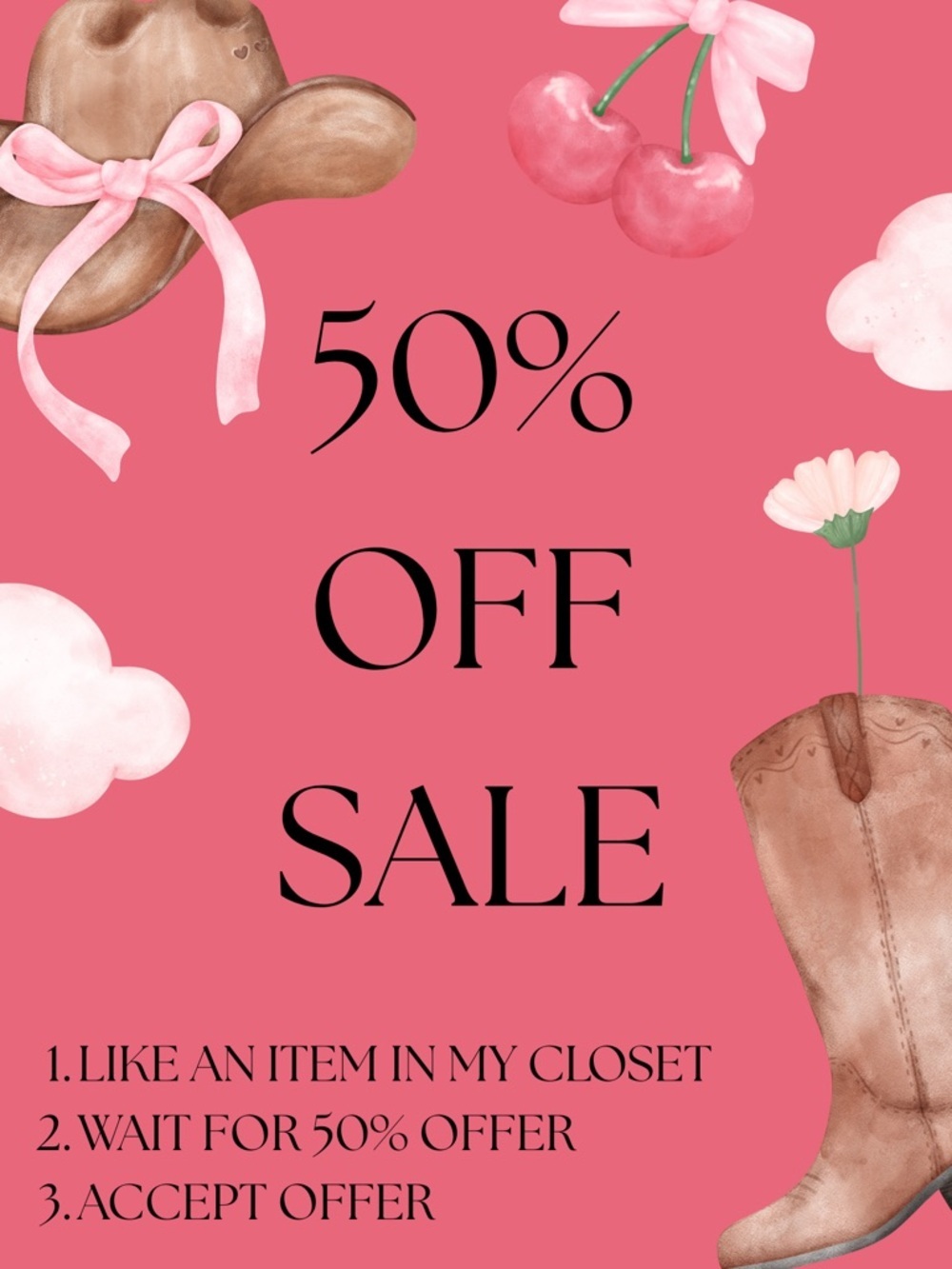 50% Off Sale Today Only!
